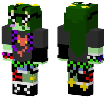 Green Lizard Creature Minecraft skin