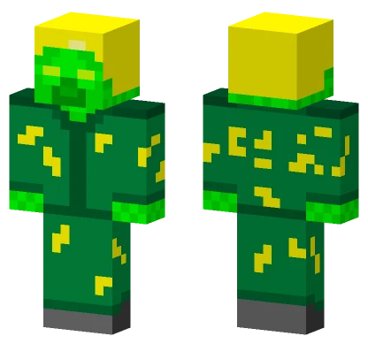 Green Lizard Warrior Minecraft skin