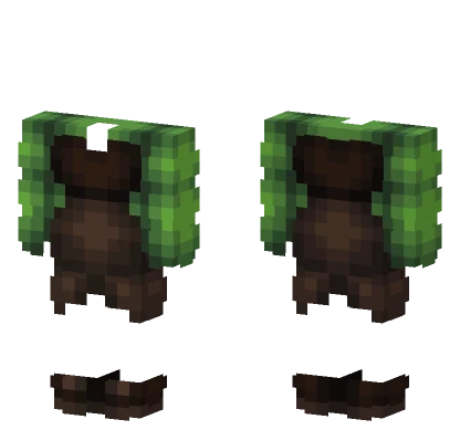 Green Medieval Dress Minecraft skin