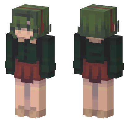 Green Military Uniform Minecraft skin