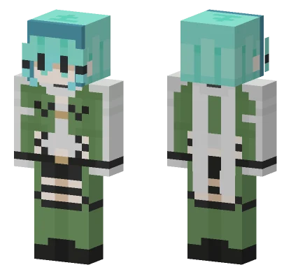Green Military Uniform Minecraft skin
