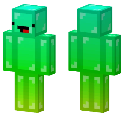 Green Ombre Skeppy Minecraft skin