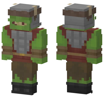 Green Orc Warrior Minecraft skin