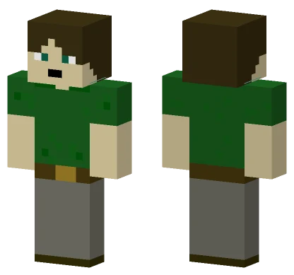 Green Overalls Boy Minecraft skin