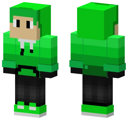 Green Panda Boy Minecraft skin