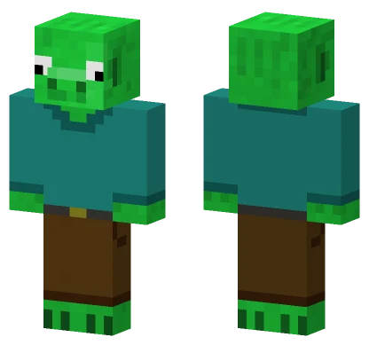 Green Piggy Skin Minecraft skin