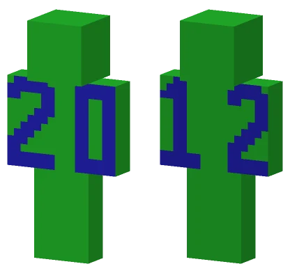 Green Pixelated Monster Minecraft skin