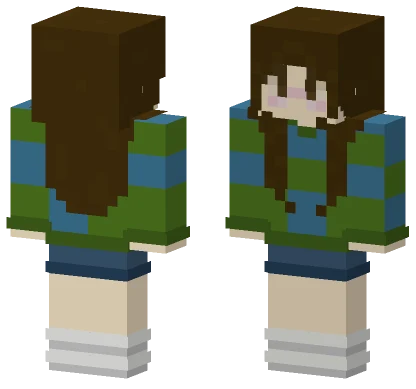 Green Plaid Overalls Boy Minecraft skin