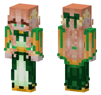Green Princess Minecraft skin