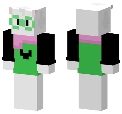 Green Ralsei Minecraft skin