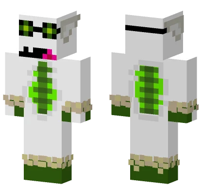 Green Ribbed Creature Minecraft skin