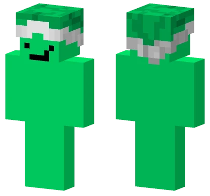 Green Santa Hat Minecraft skin