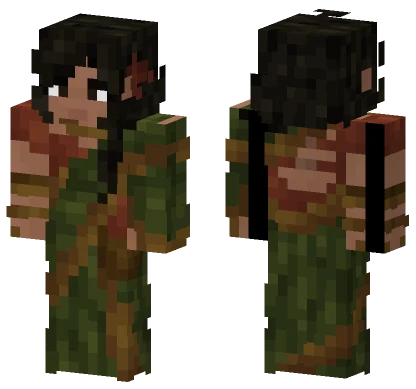 Green Sari From Planet Minecraft skin