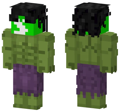 Green Skittle Hulk Minecraft skin