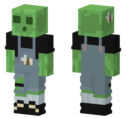 Green Slime Character Minecraft skin
