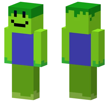 Green Slime Character Minecraft skin
