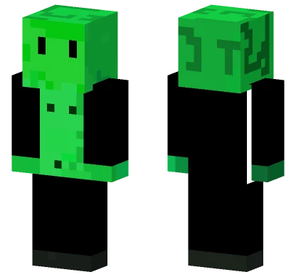 Green Slime Creature Minecraft skin