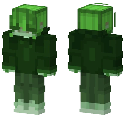 Green Slime Creature Minecraft skin