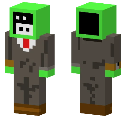 Green Slime Creature Minecraft skin