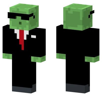 Green Slime Creature Minecraft skin