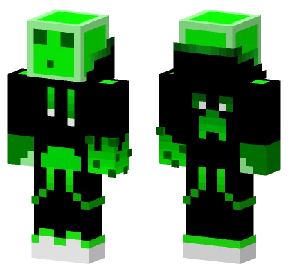 Green Slime Creeper Minecraft skin