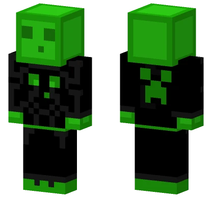 Green Slime Monster Minecraft skin
