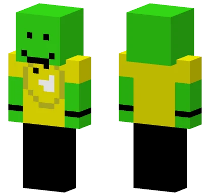 Green Smiley Face Minecraft skin