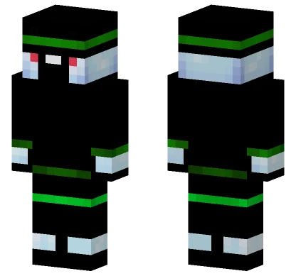 Green Snowman Minecraft skin