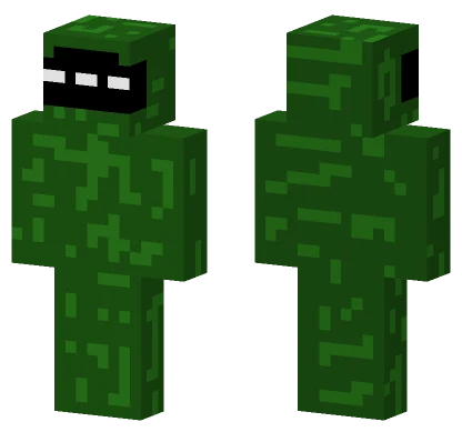 Green Soldier Commaster Minecraft skin