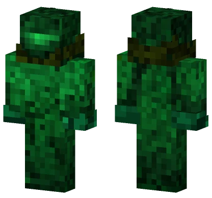 Green Space Person Minecraft skin