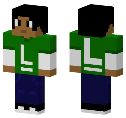 Green Sports Jersey Minecraft skin