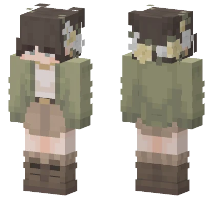 Green Spring Edit Minecraft skin
