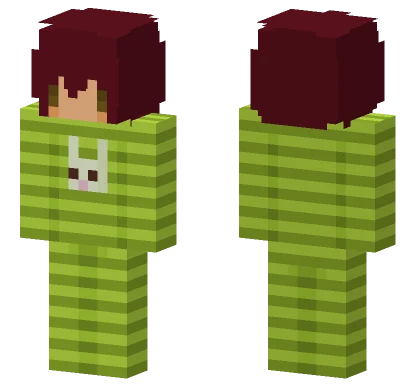 Green Striped Baby Minecraft skin