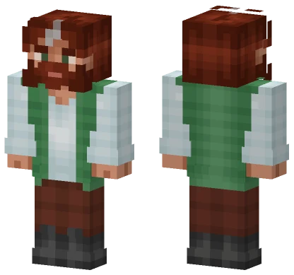 Green Vest Casual Minecraft skin