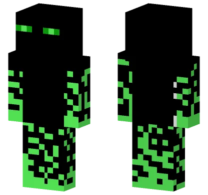 Green Void Endermen Minecraft skin