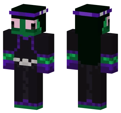 Green Witch Hat Minecraft skin