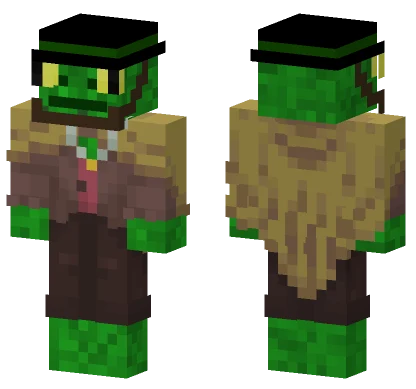 Green Witch Hat Minecraft skin