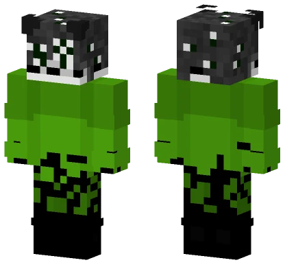 Green Wolf Still Life Minecraft skin