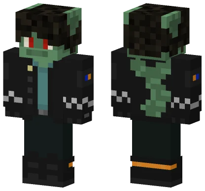 Green Zombie Boy Minecraft skin