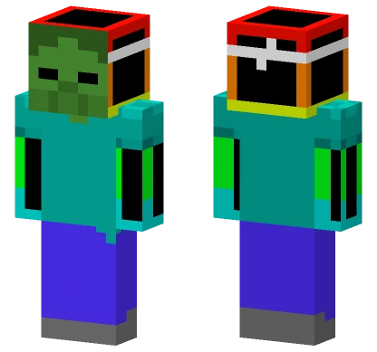 Green Zombie Creature Minecraft skin