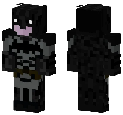 Grey Batman Arkham Knight Minecraft skin