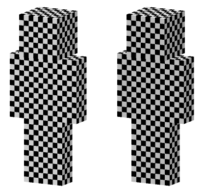 Grey Blocky Figure Minecraft skin