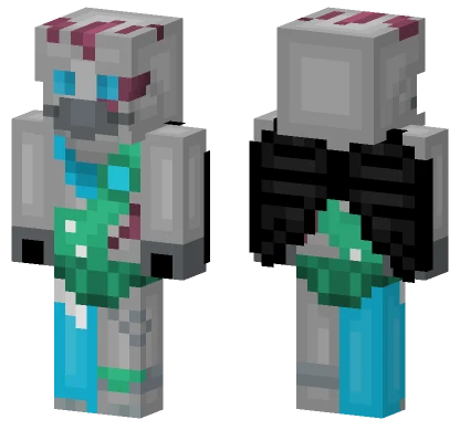 Grey Bunny Suit Minecraft skin