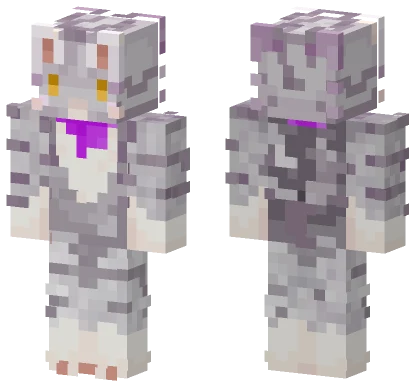 Grey Cat Creature Minecraft skin