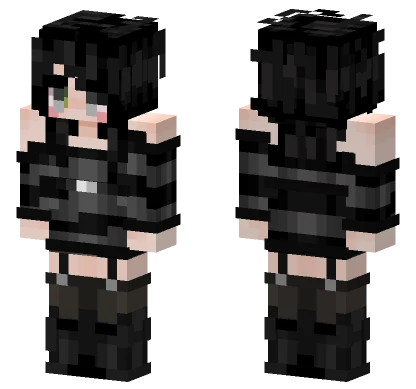 Grey Girl Minecraft skin