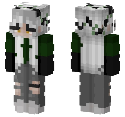 Grey Hooded Figure Minecraft skin