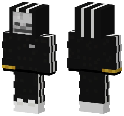 Grey Hooded Figure Minecraft skin