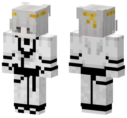 Grey Hooded Figure Minecraft skin