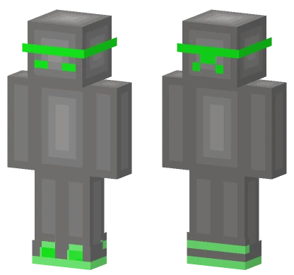 Grey Mech Suit Minecraft skin