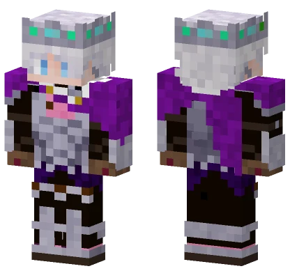 Grey Piggy with Horns Minecraft skin
